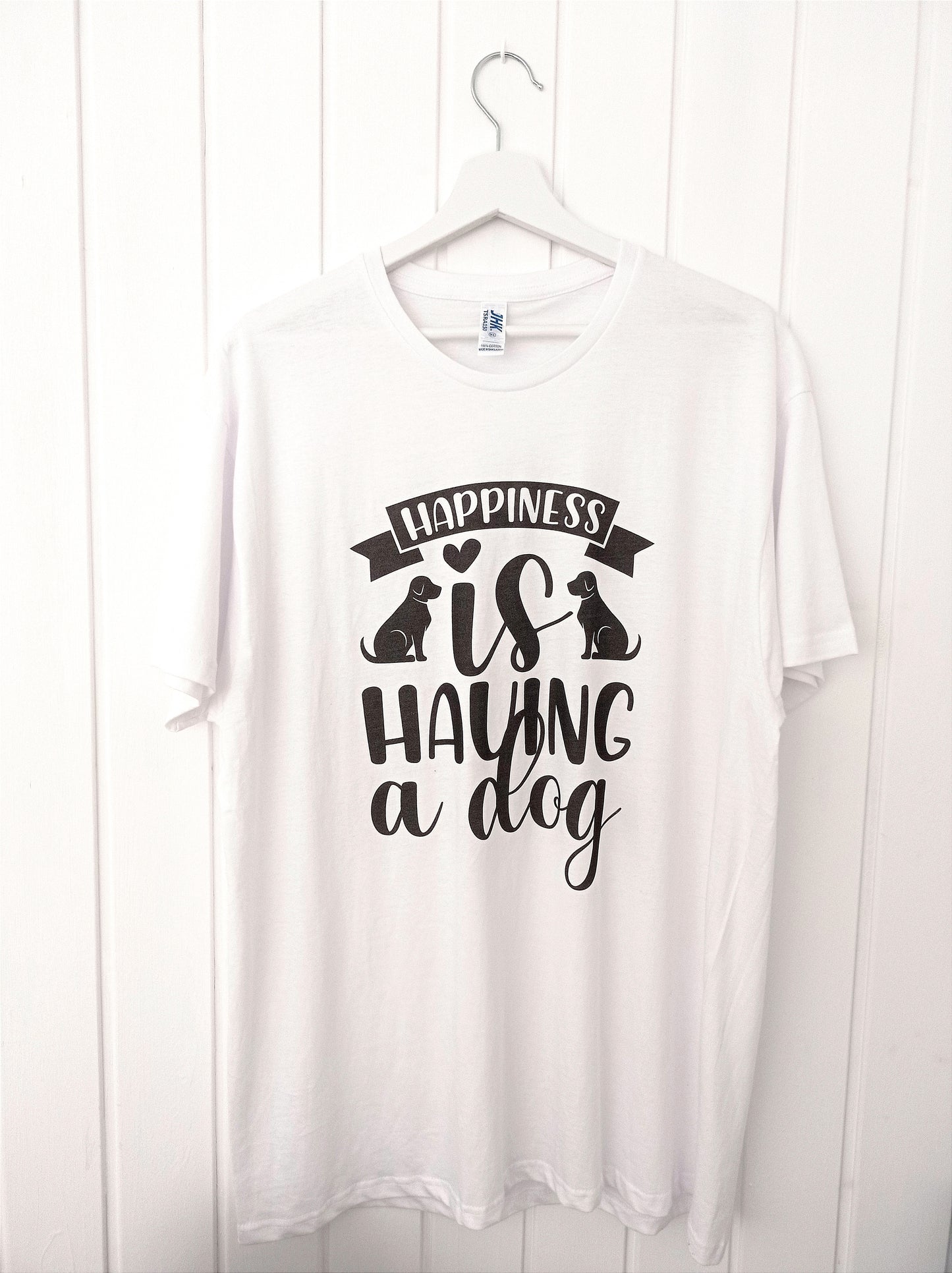 Camiseta blanca Happiness