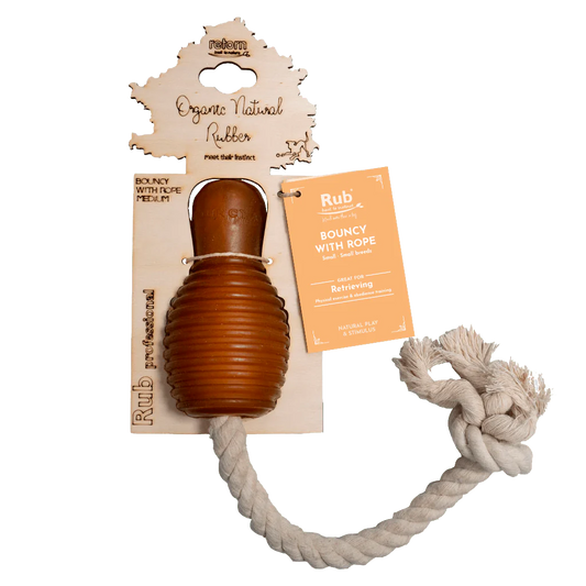 Juguete para Perros - Rub Bouncy with Rope - Medio