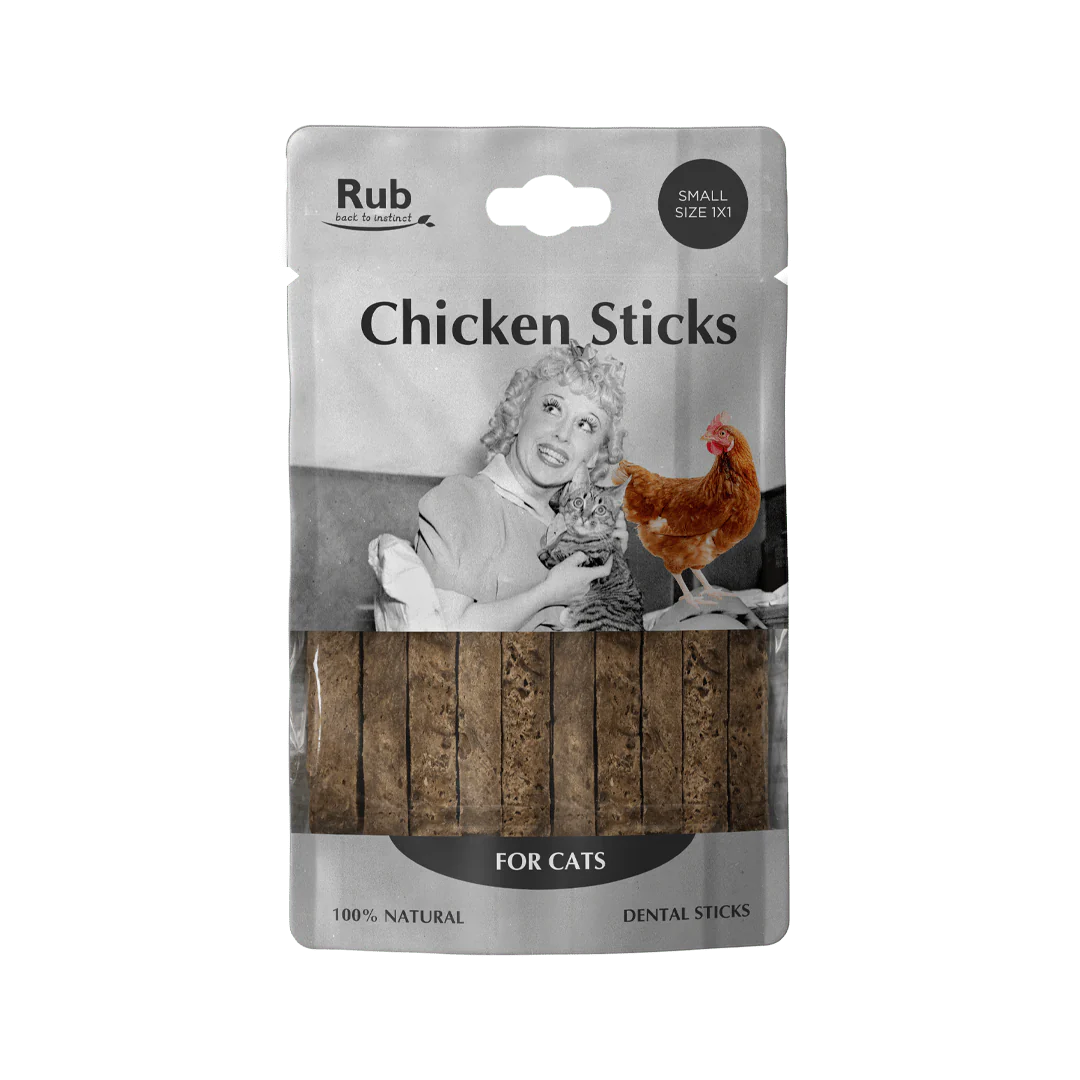 Premio Rub Stick Dental de Pollo para Gatos 100g - Small Size 1x1