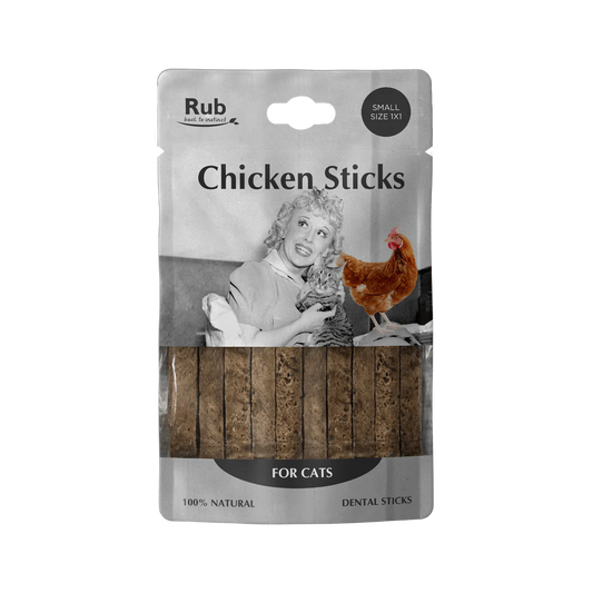 Premio Rub Stick Dental de Pollo para Gatos 100g - Small Size 1x1