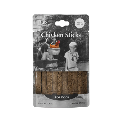 Premio Rub Stick Dental de Pollo para Perros 100g