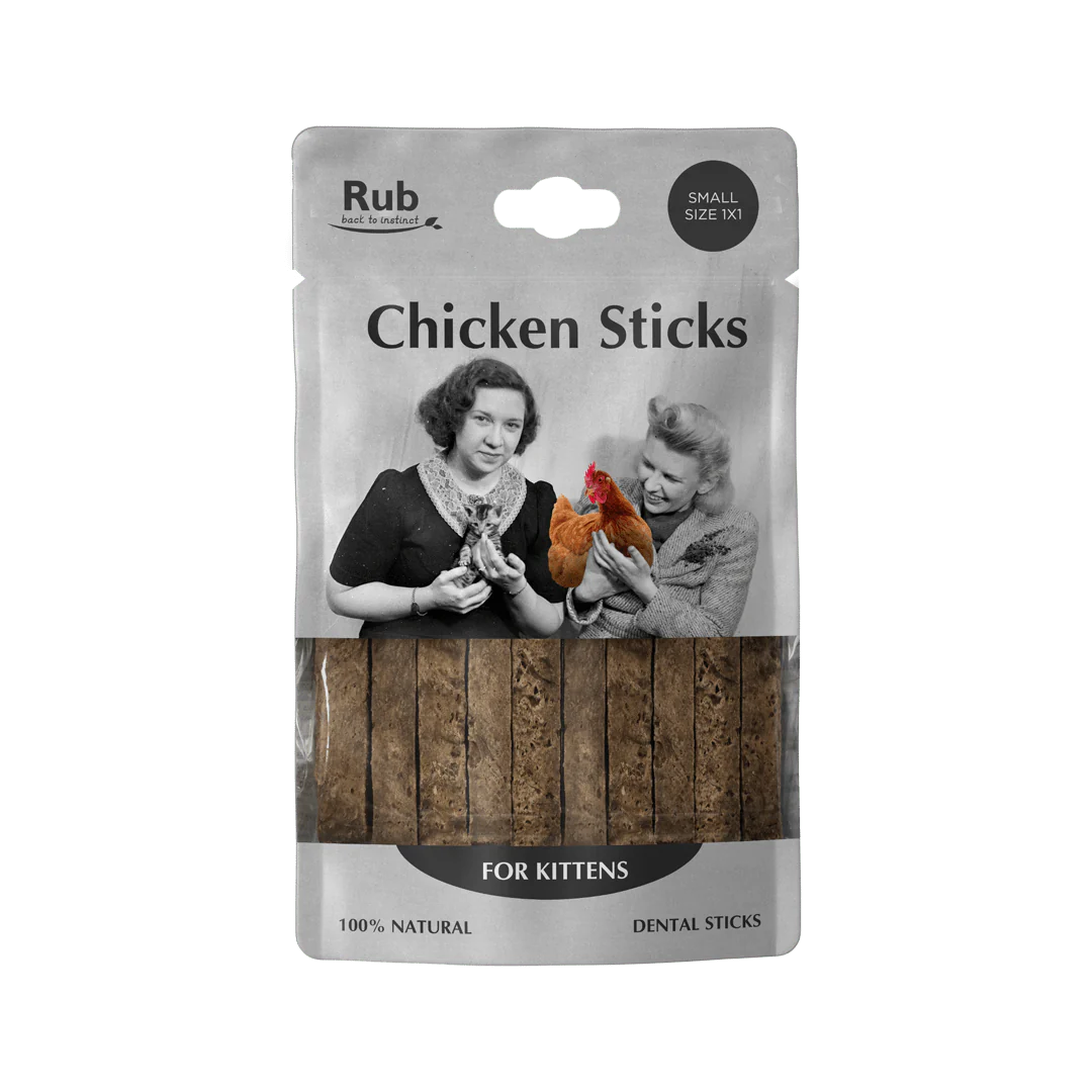 Premio Rub Stick Dental de Pollo para Gatitos 100g - Small Size 1x1