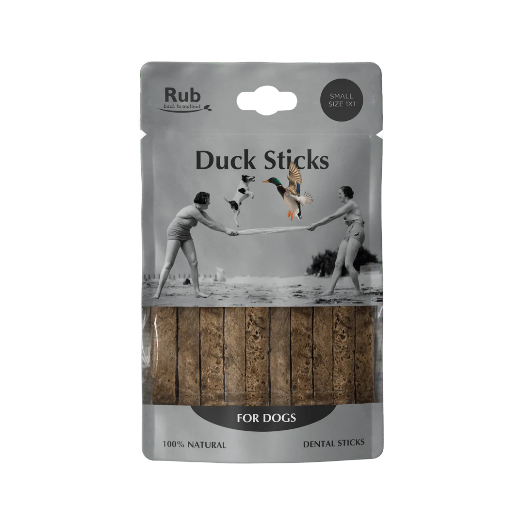 Premio Rub Stick Dental de Pato para Perros 100g - Small Size 1x1