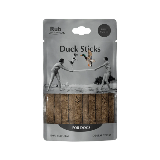 Premio Rub Stick Dental de Pato para Perros 100g - Small Size 1x1