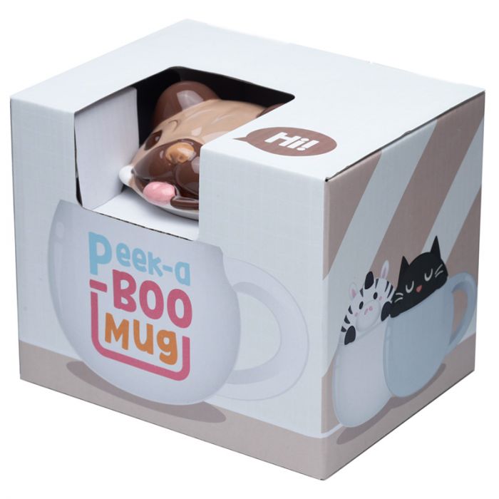 Taza de Cerámica con Tapa Perro Pug Pug Carlino