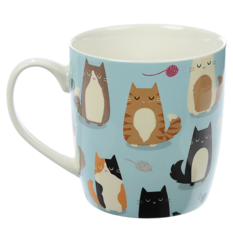 Taza de Porcelana Gato Feline Fine